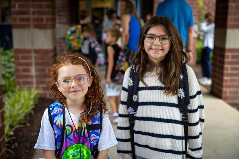 People smile on the first day of school